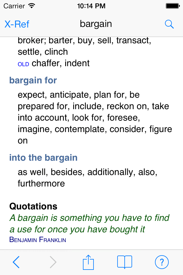 Chambers Thesaurus synonyms