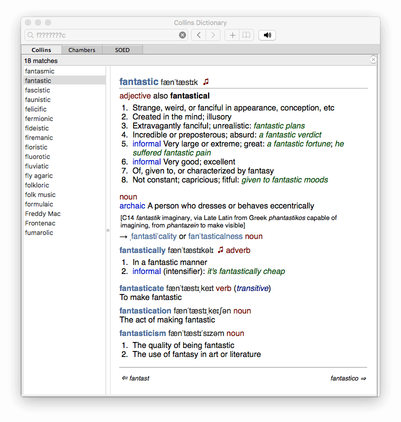 uk dictionary for word mac